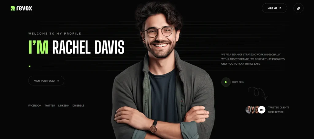 Revox Personal Portfolio WordPress Theme