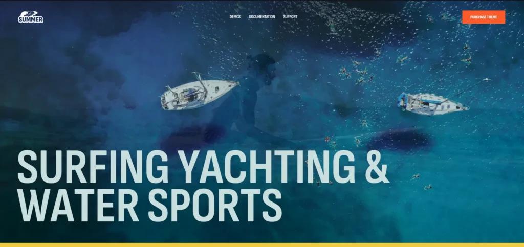 Summer Theme Review – Best WordPress Theme for Surfing & Water Sports