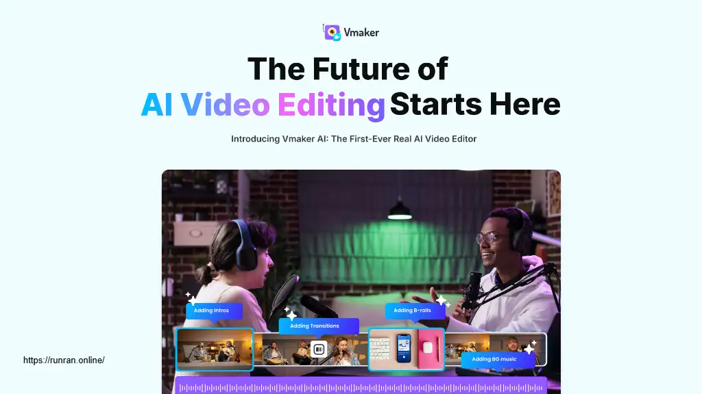 Vmaker AI Fastest AI Video Creation Tool
